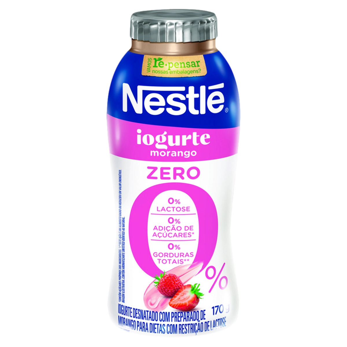 Iogurte Nestle Zero Lactose Morango Fr.170g