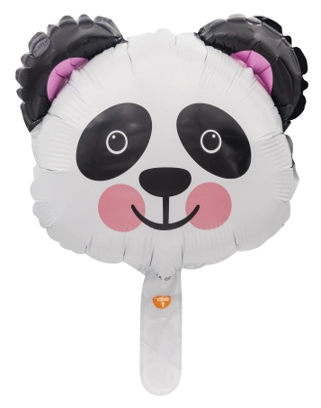 Balao 14 Metalizado Cabeca Panda Megatoon
