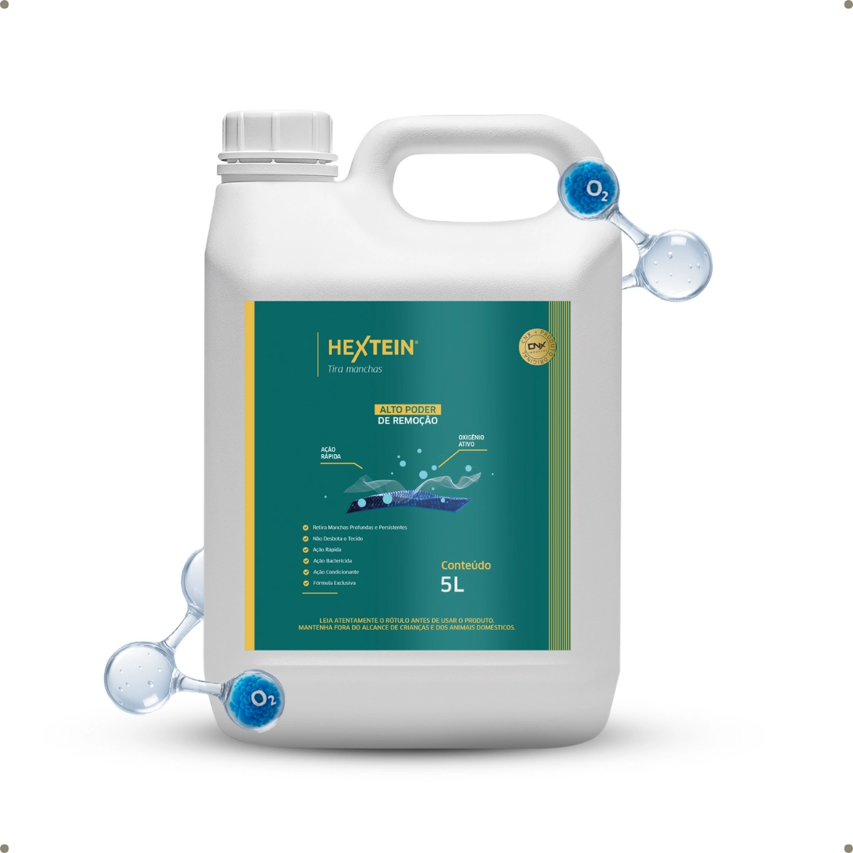 Tira Manchas Dificeis Vinho Café Sangue Detergente Odorizador Concentrado Hextein 5l