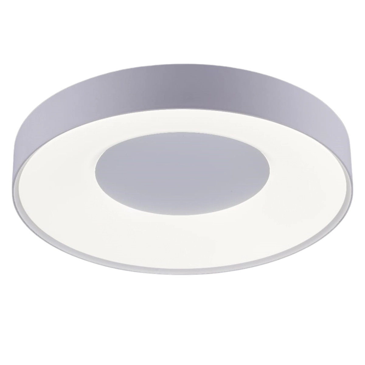 Plafon De Sobrepor Eclipse Led Integrado Luz Amarela Neutra Branca 40cm 34w Bivolt Branco 110v/220v - Bivolt