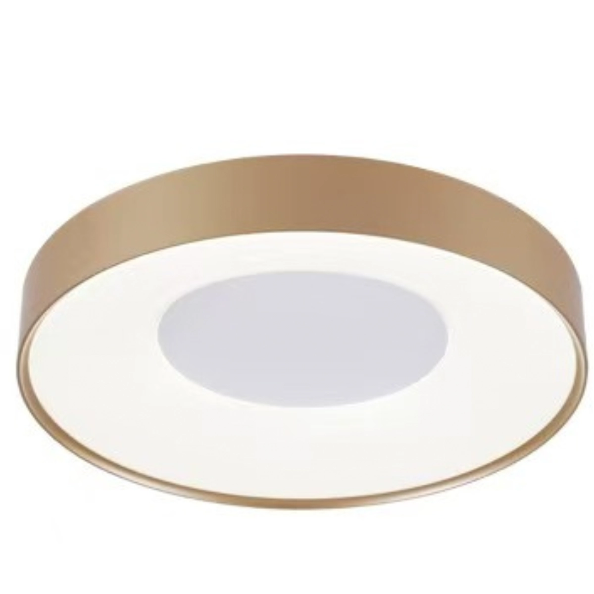 Plafon De Sobrepor Eclipse Led Integrado Luz Amarela Neutra Branca 40cm 34w Bivolt Dourado 110v/220v - Bivolt