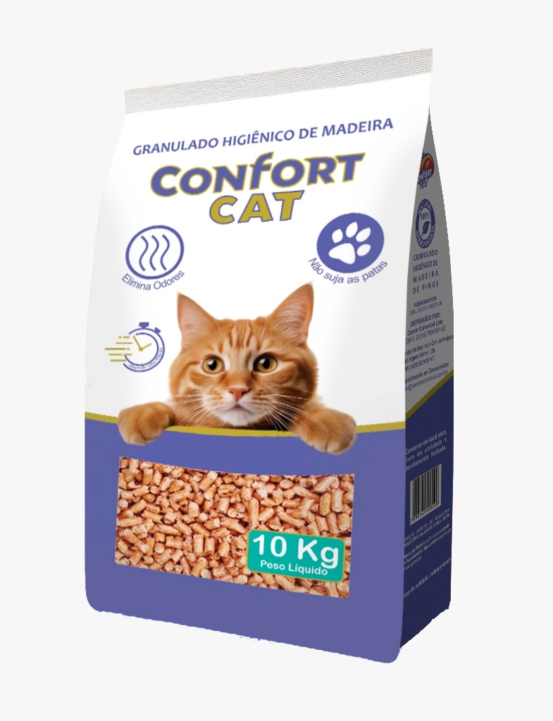 Confort Cat Granulado De Madeira 10kg