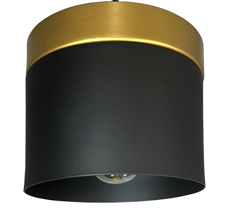 Pendente Cozinha Quarto Balcão Bancada Moderno Alumínio Bivolt Preto Com Dourado 110v/220v
