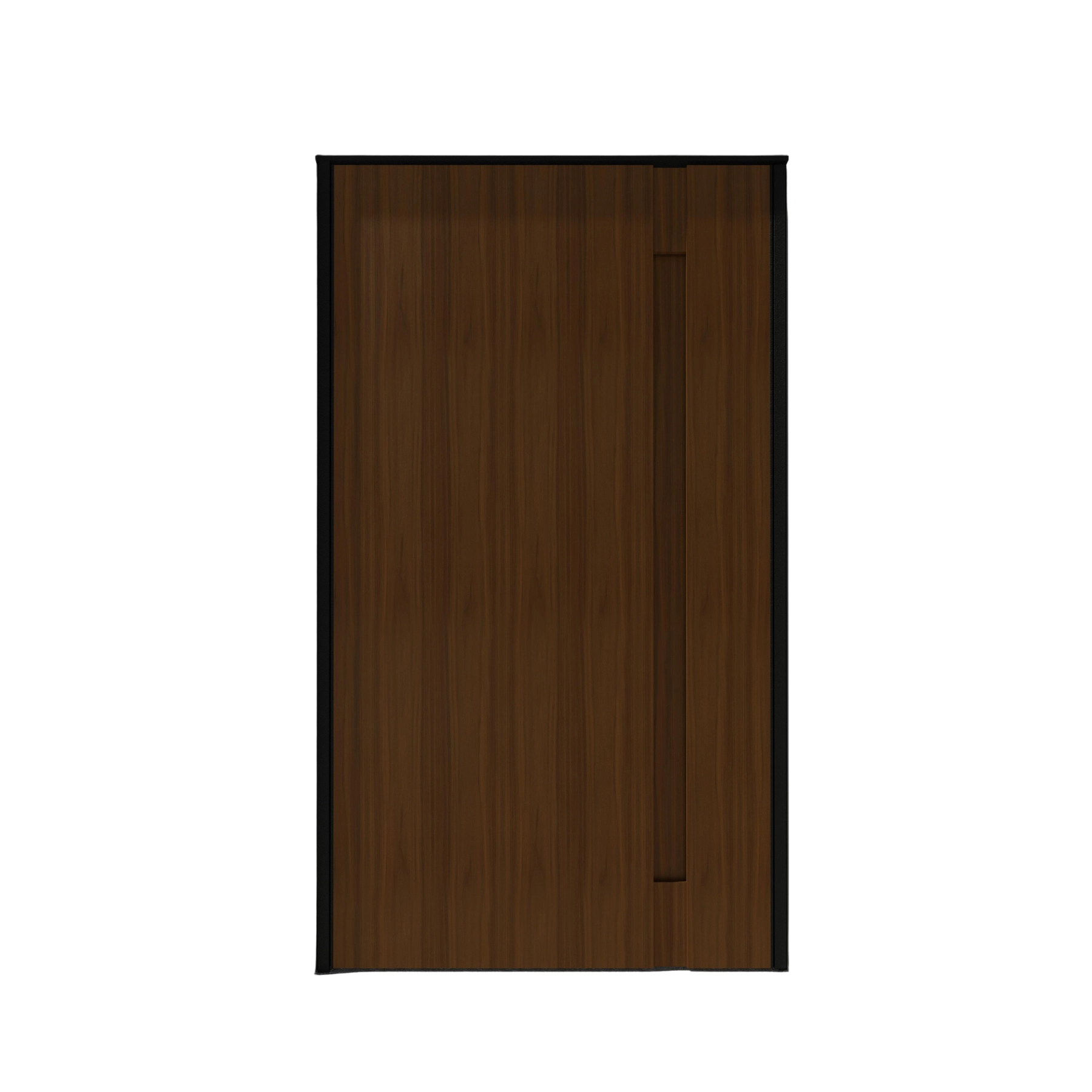 Kit Porta Alumínio ACM Pivotante Direito|Esquerdo Mogno 240x140cm com Batente Maison Dom Portas