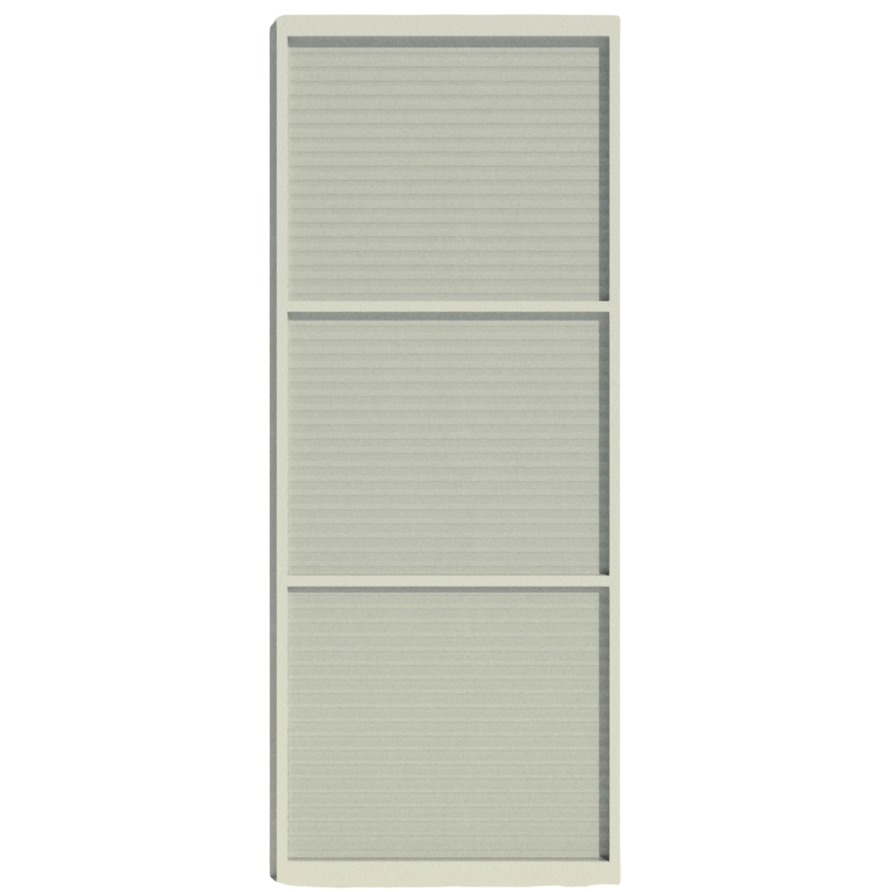 Folha de Porta em Alumínio de Correr Branco com Vidro Canelado 218x85cm Dom Portas