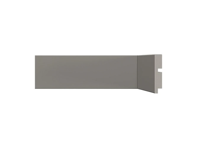 Rodapé 451 Cinza Titanium Poliestireno Com 7cm Santa Luzia