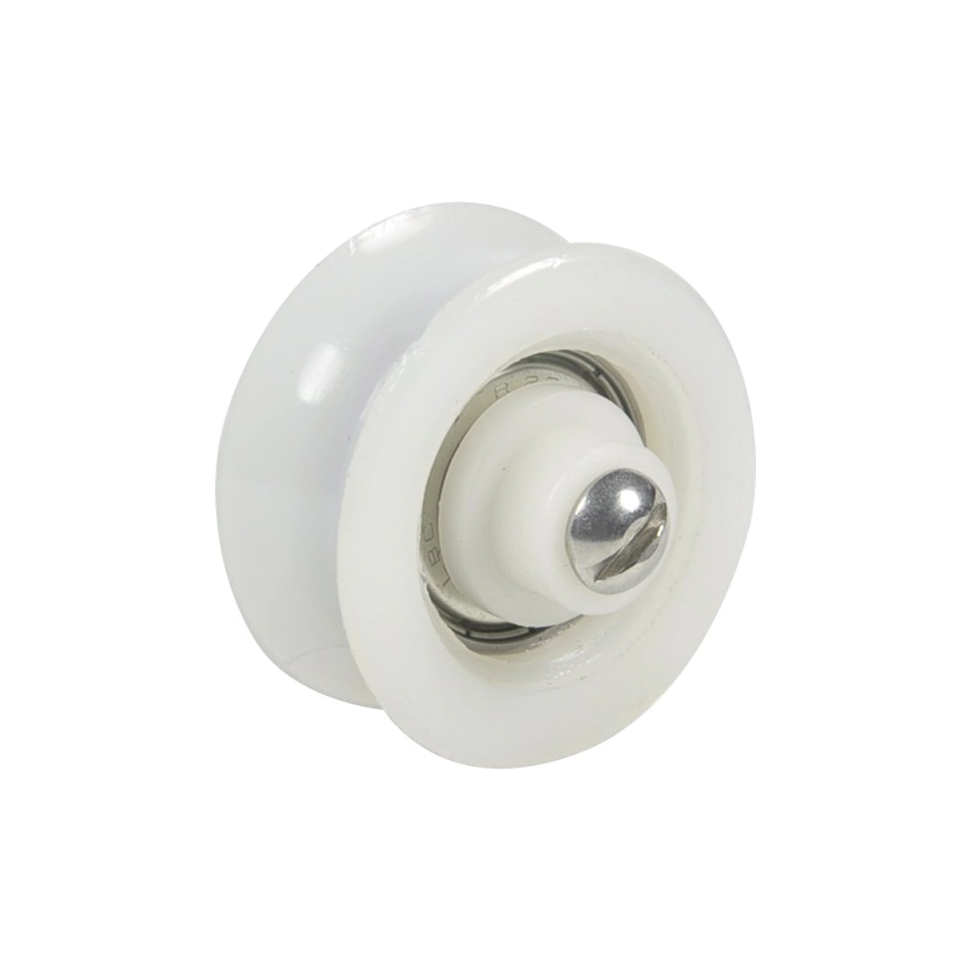 Roldana Portão Nylon 50mm 1/2   Parafuso Inox - Fp