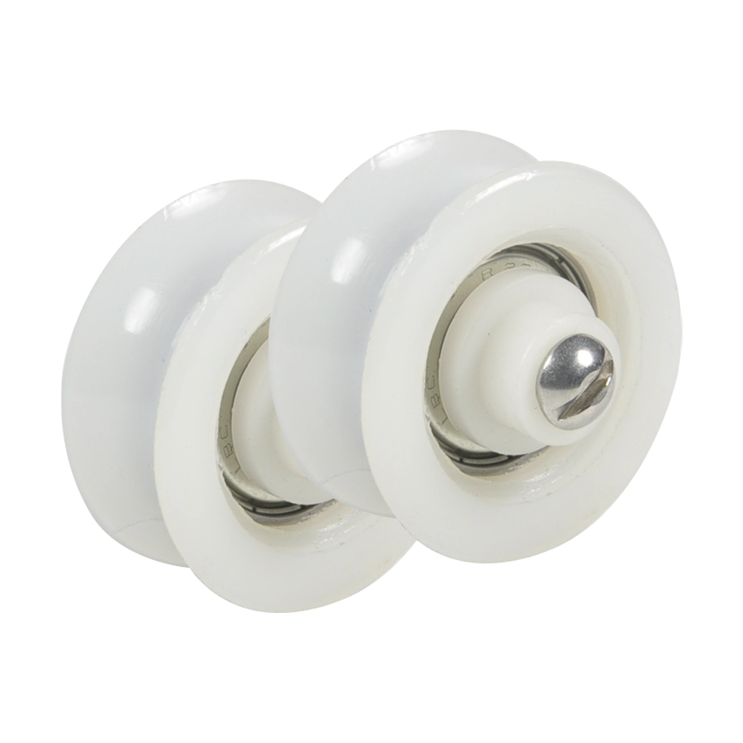 Kit 2 Roldana Portão Nylon 50mm 1/2 Parafuso Inox - Fp