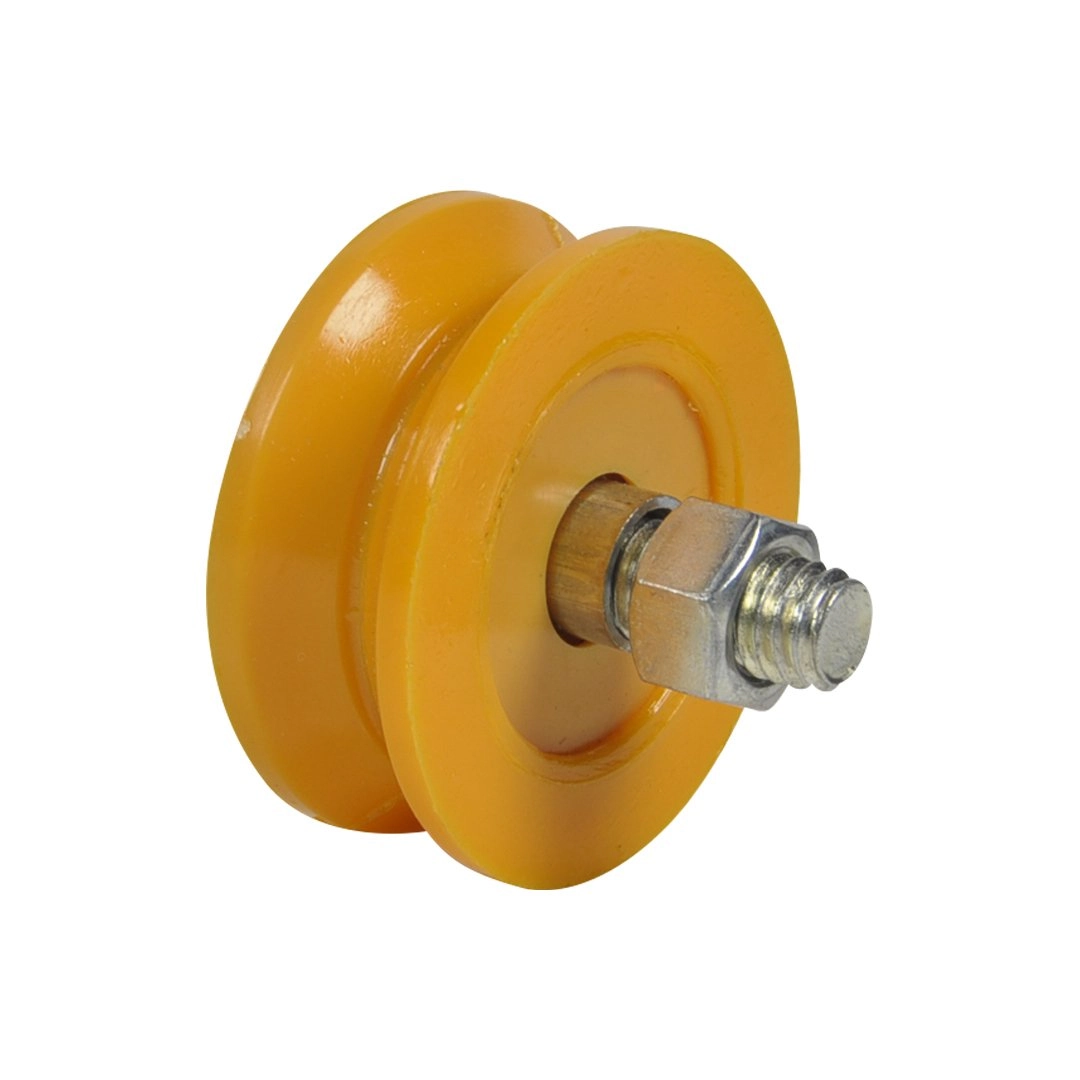 Roldana Portao Nylon Laranja 2  Cantoneira Com Parafuso - Fp