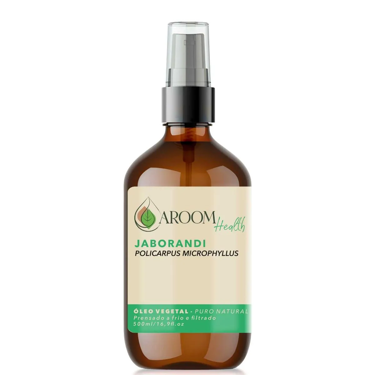 Óleo vegetal puro natural de Jaborandi - 500 ml