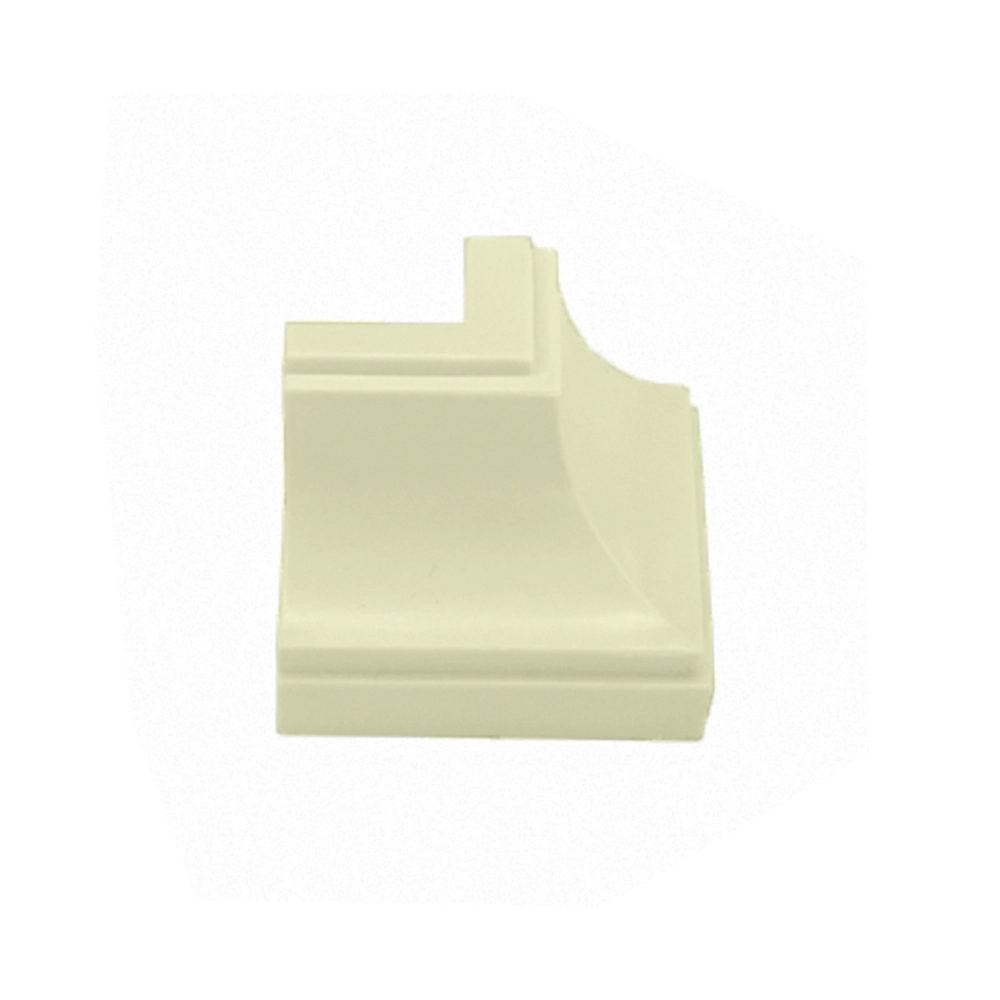 Canto Externo Para Acabamento De Moldura Em Forro Pvc, Cor Bege/creme - Kit C/ 10 Unid.