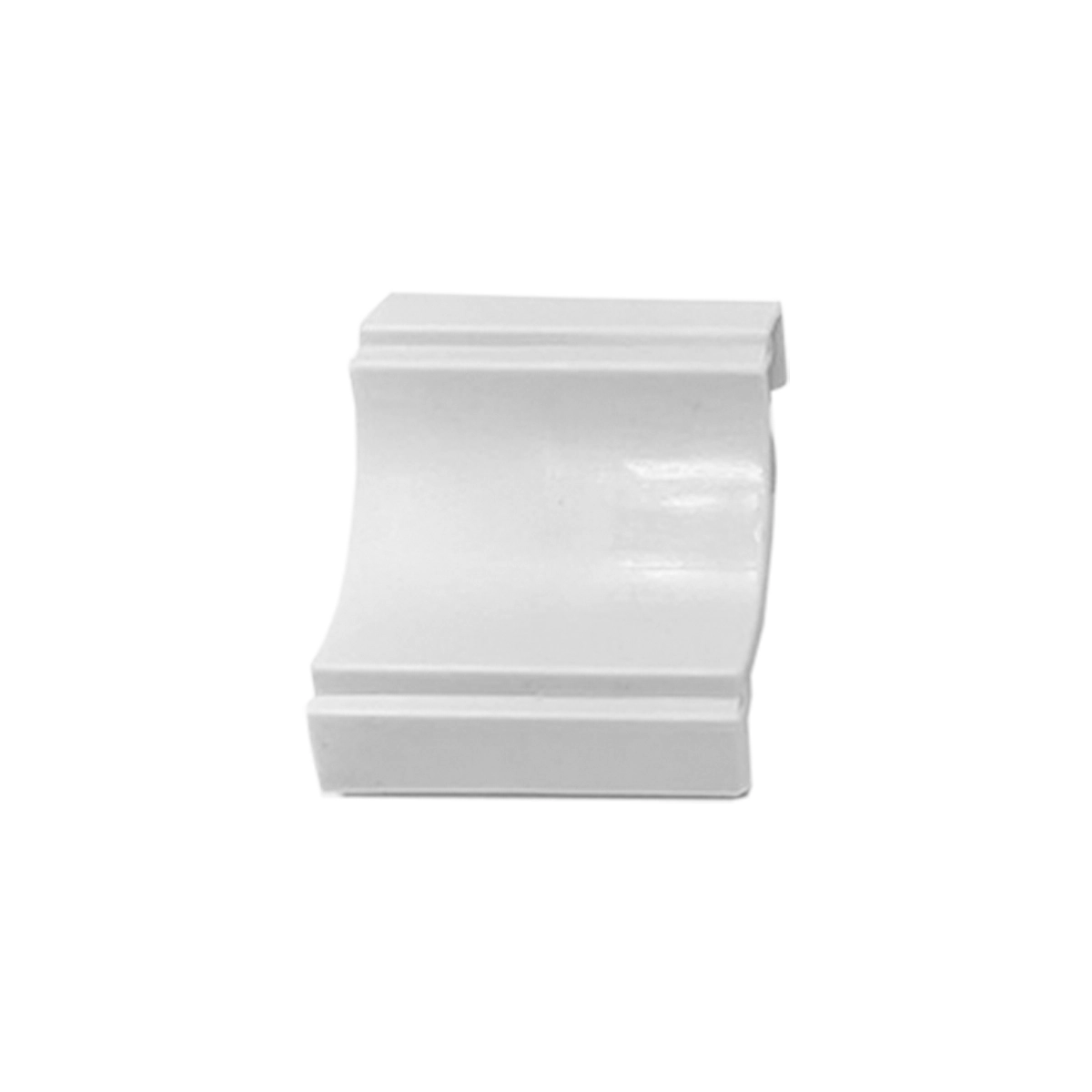 Emenda Para Acabamento De Moldura Em Forro Pvc, Cor Branco Neve - Kit C/ 10 Unid.