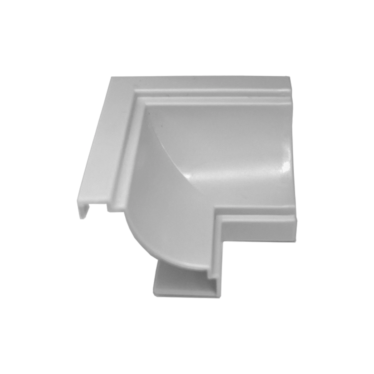 Canto Interno P Acabamento Em Forro Pvc Cor Cinza C/ 25 Un