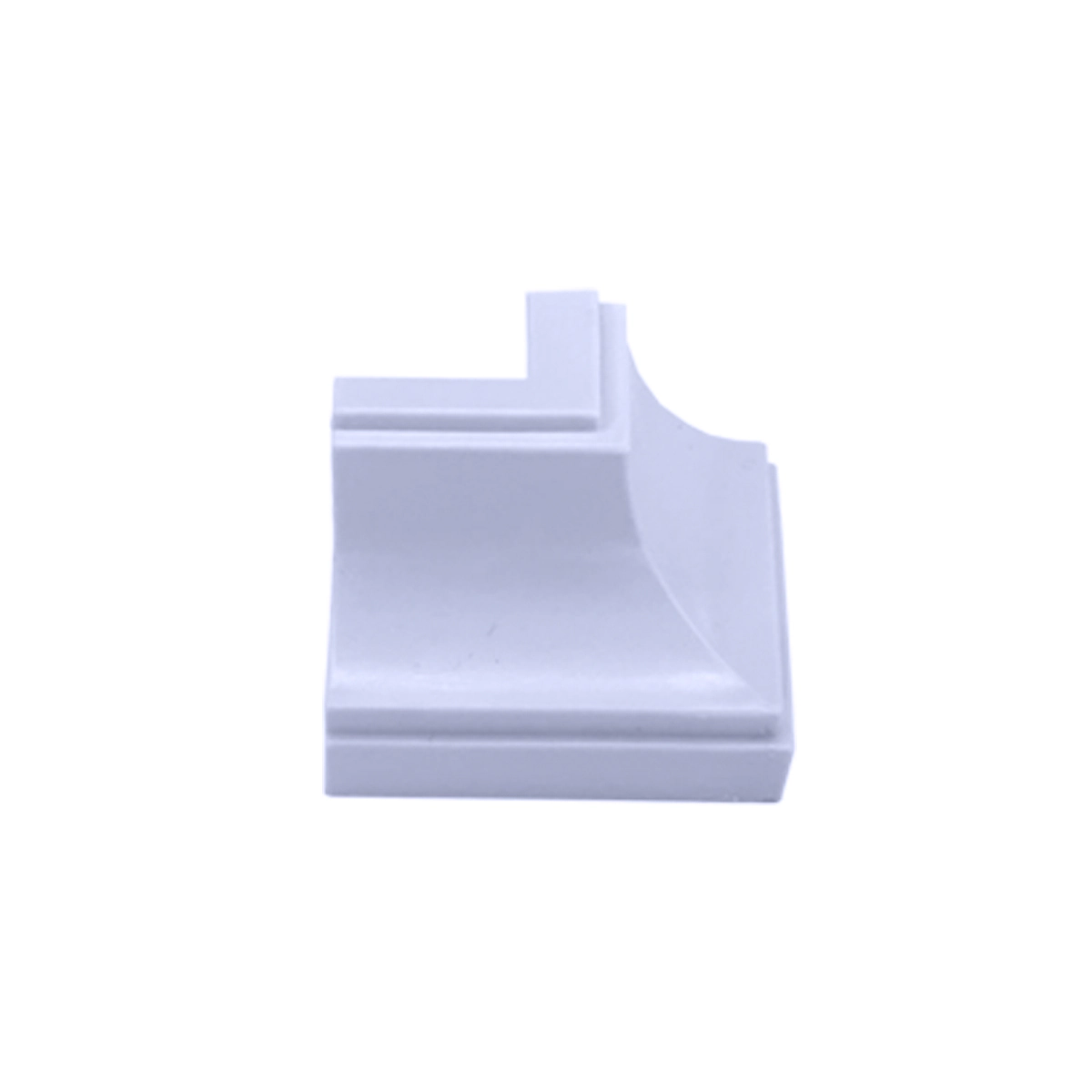 Canto Externo P Acabamento Em Forro Pvc Branco Gelo C/ 50 Un