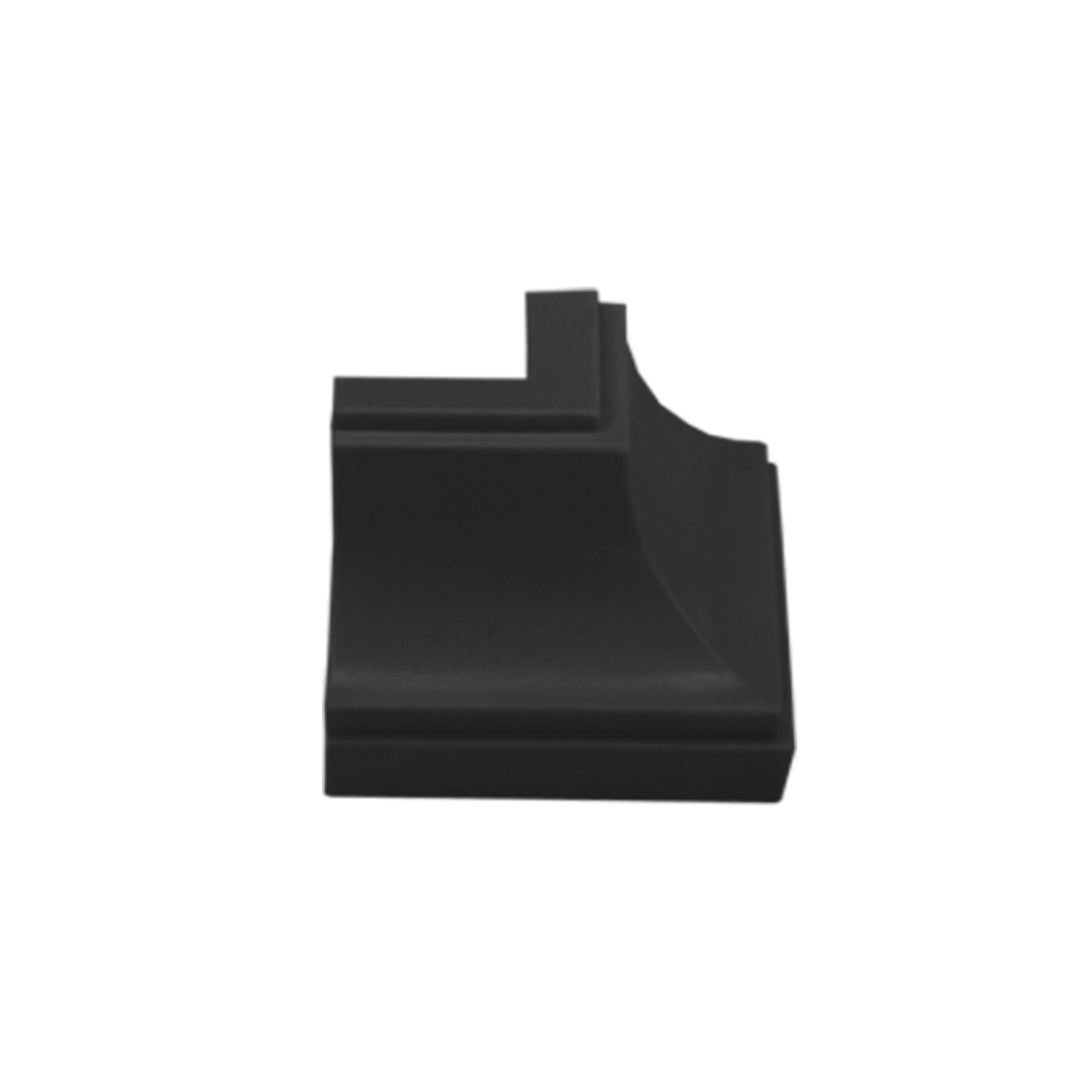 Canto Externo P Acabamento Em Forro Pvc Preto C/ 100 Un