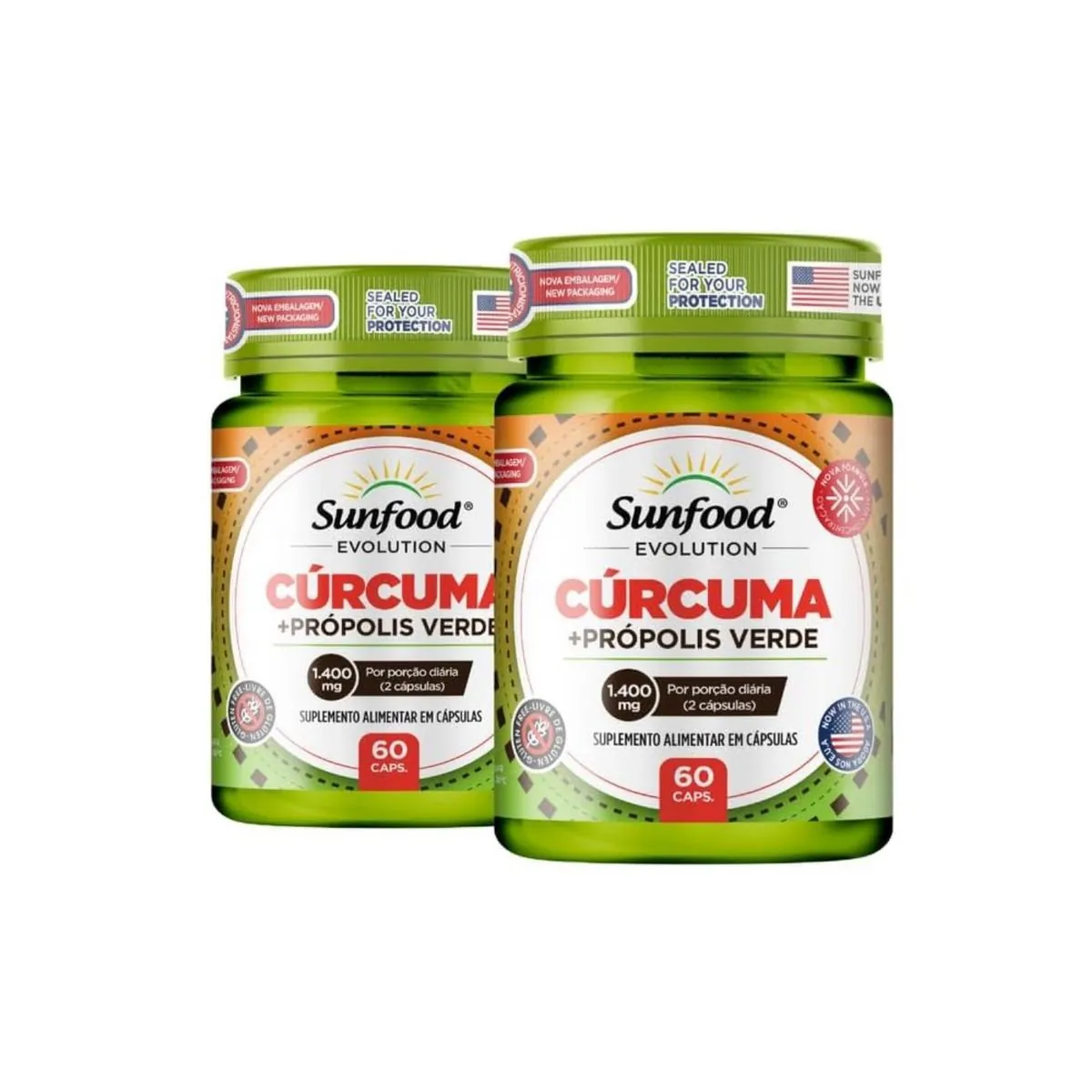 CURCUMA + PROPOLIS VERDE 60CAPS SUNFOOD EVOLUTION