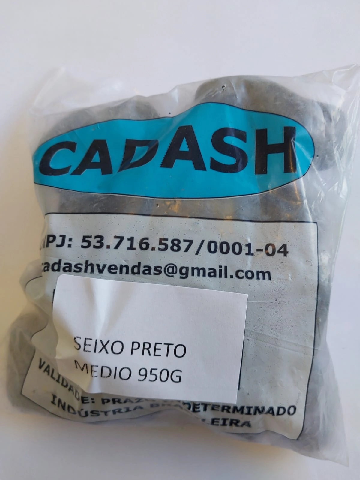 Seixo Medio Preto 950g 07.0018 Cadash