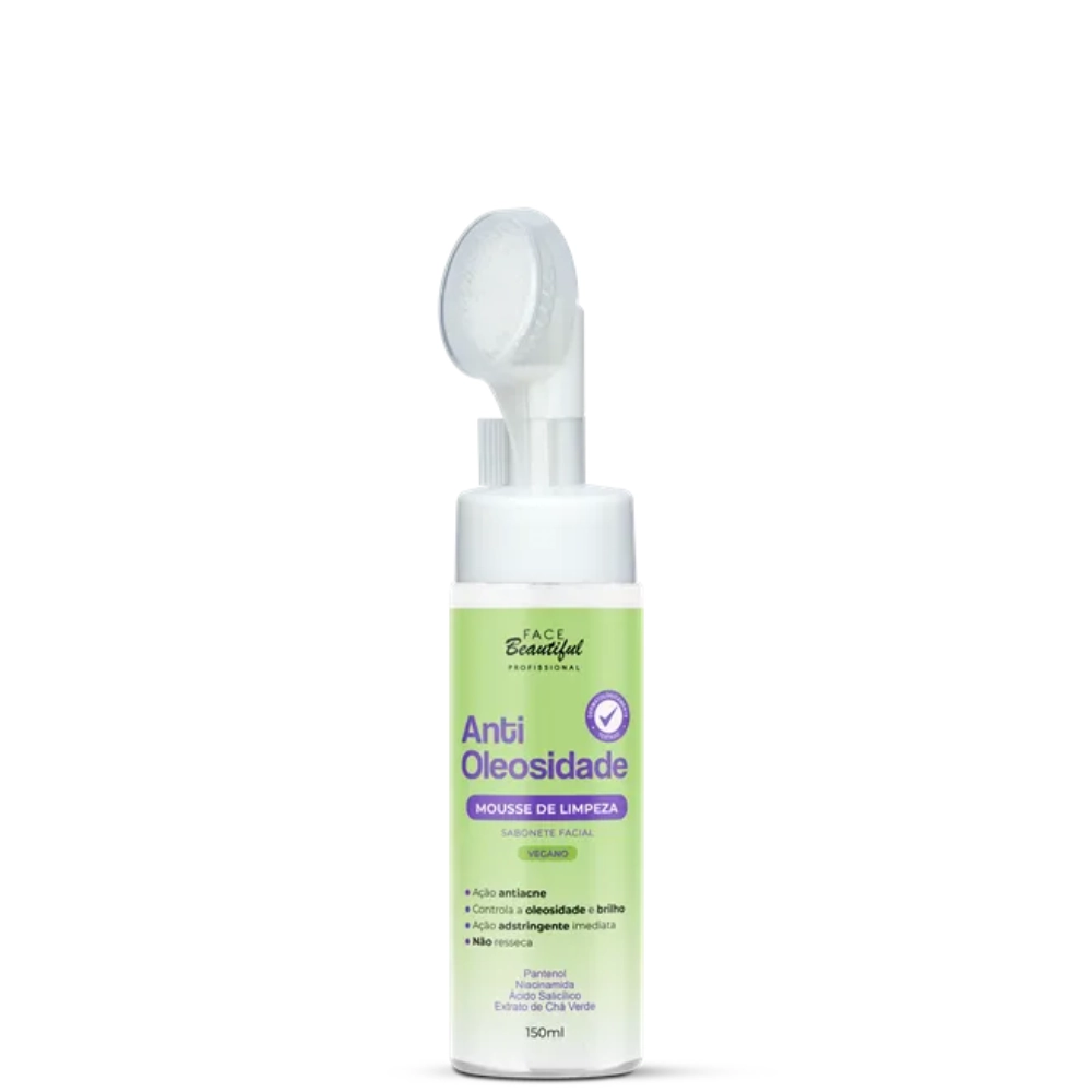 Mousse De Limpeza Face Beautiful 150ml Antioleosidade