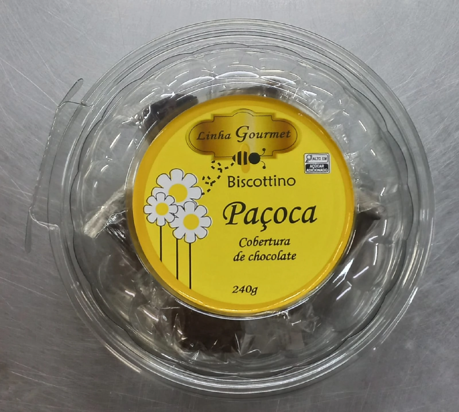 Pacoca Cobertura Choc 240gr Linha Gourmet