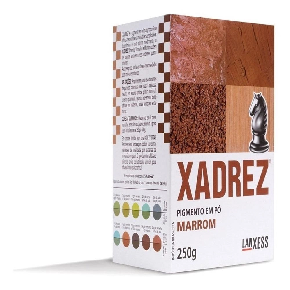 Kit 3 Pigmento Em Pó Xadrez 250g Marrom