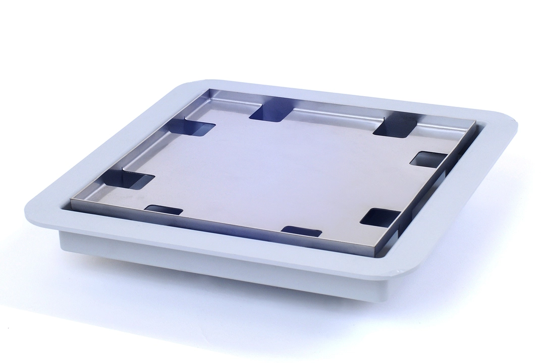 Ralo Elleve Square Line Tampa Inox 15x15cm Acabamento Oculto