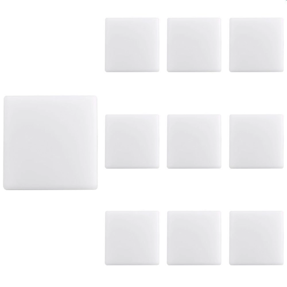 10 Painel De Led Taschibra Frameless Quadrado Sobrepor 18w Bivolt Branco 6500k Luz Branca