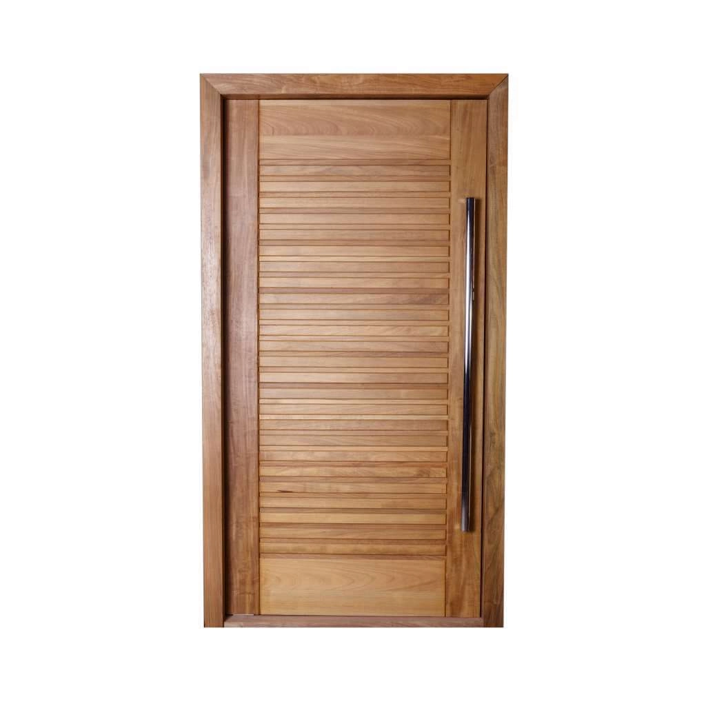 Porta Suiça Em Madeira Maciça Tauari Mapaf 72cm X 210cm