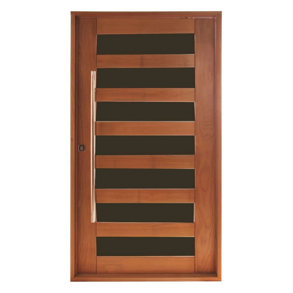 Porta Madrid Sem Vidro Em Madeira Maciça Tauari Mapaf 120cm X 210cm