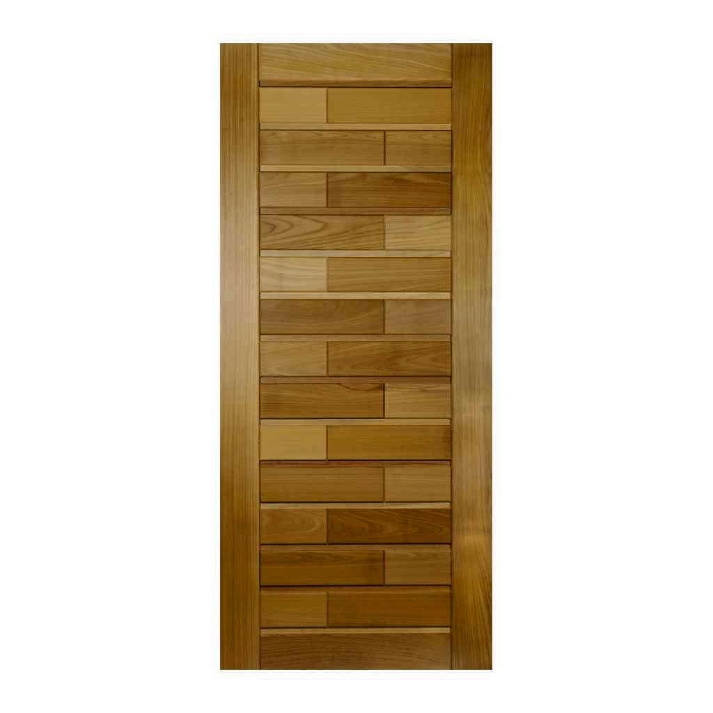 Porta Roma Montada Em Madeira Maciça Tauari Mapaf 72cm X 210cm