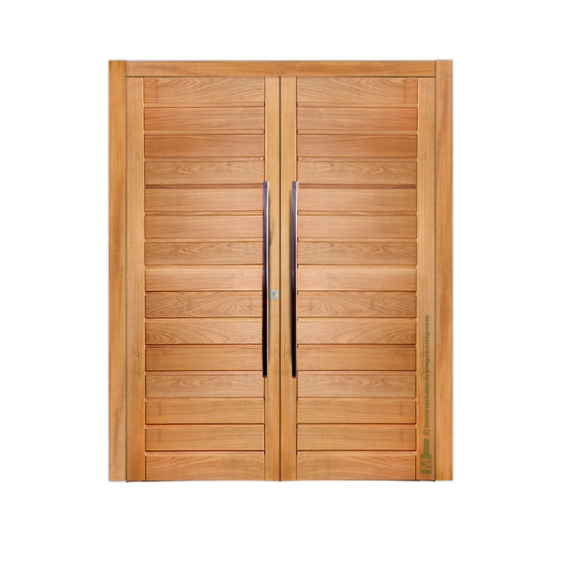 Portal De Entrada Ad01 Em Madeira Maciça Tauari Mapaf 120cm X 210cm