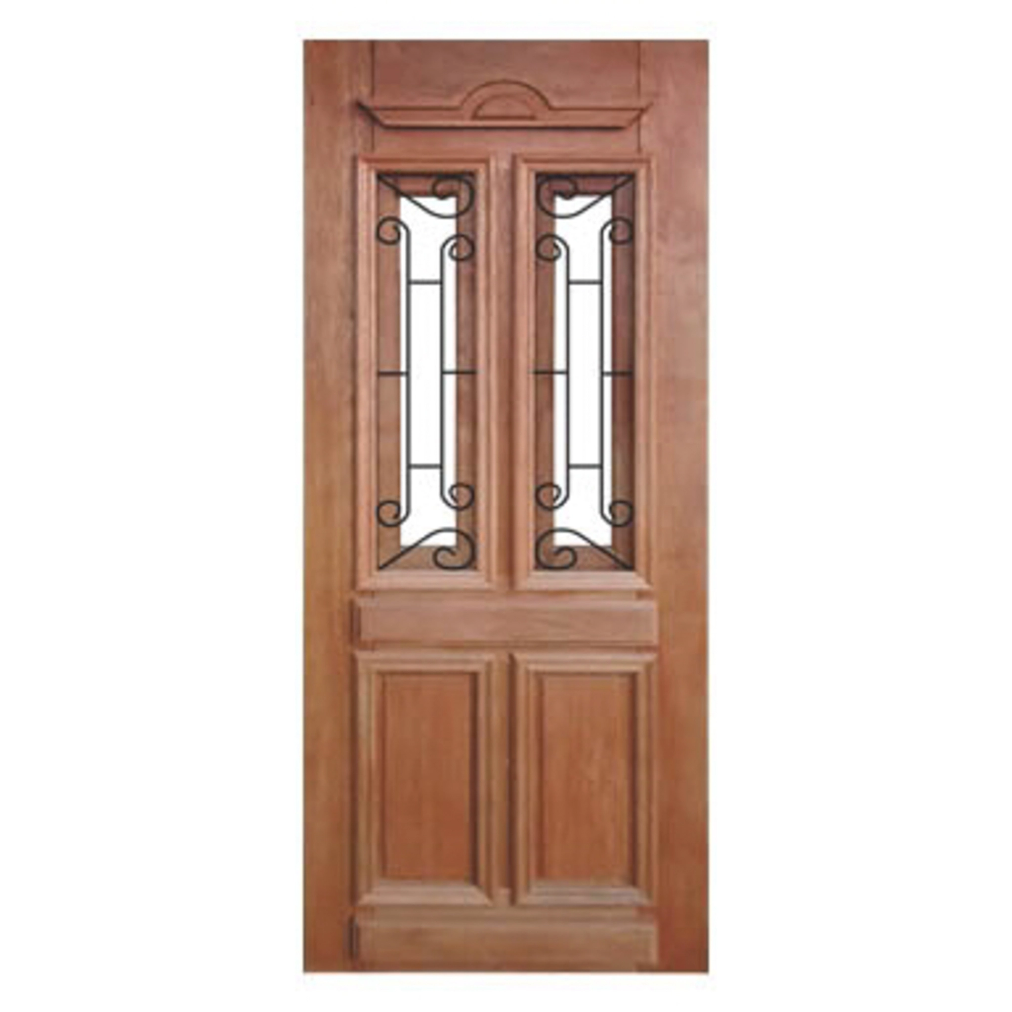 Porta De Madeira Duquesa Com Grade Maciça Cedro Arana Casmavi 90cm X 210cm