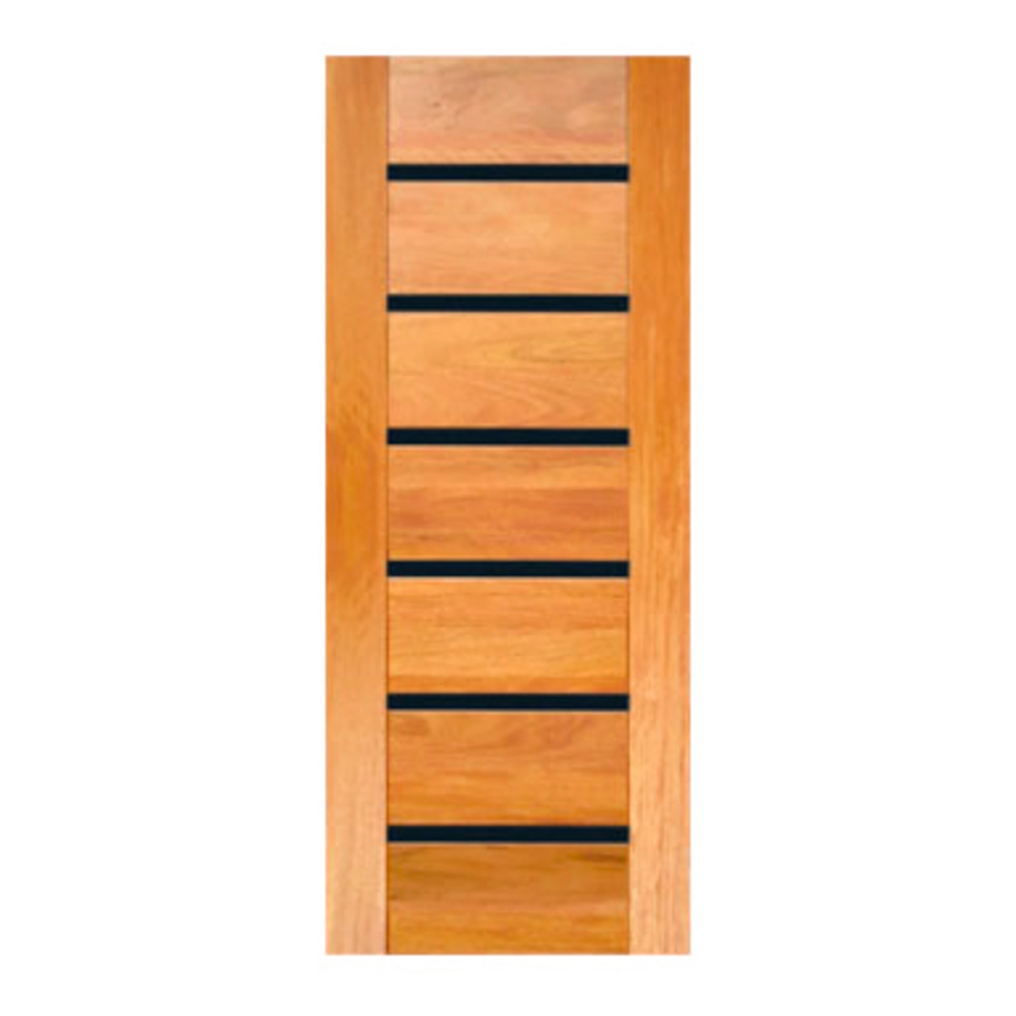 Porta De Madeira Friso Preto Maciã§a Cedro Arana Casmavi 100cm X 210cm