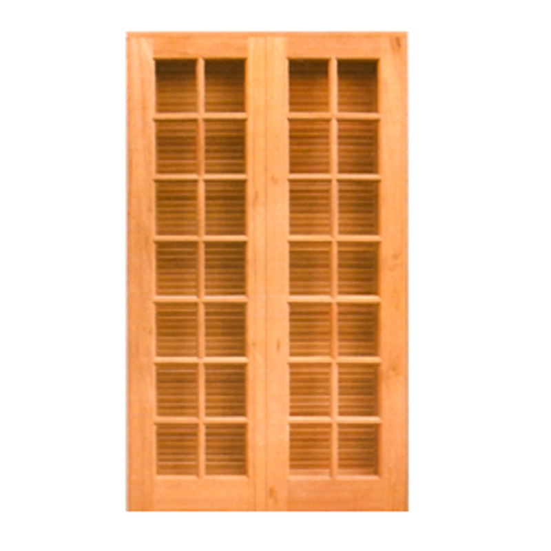 Porta Balcão Veneziana De Abrir Reta 4 Folhas Em Madeira Maciça Cedro Arana Casmavi 140cm X 215cm