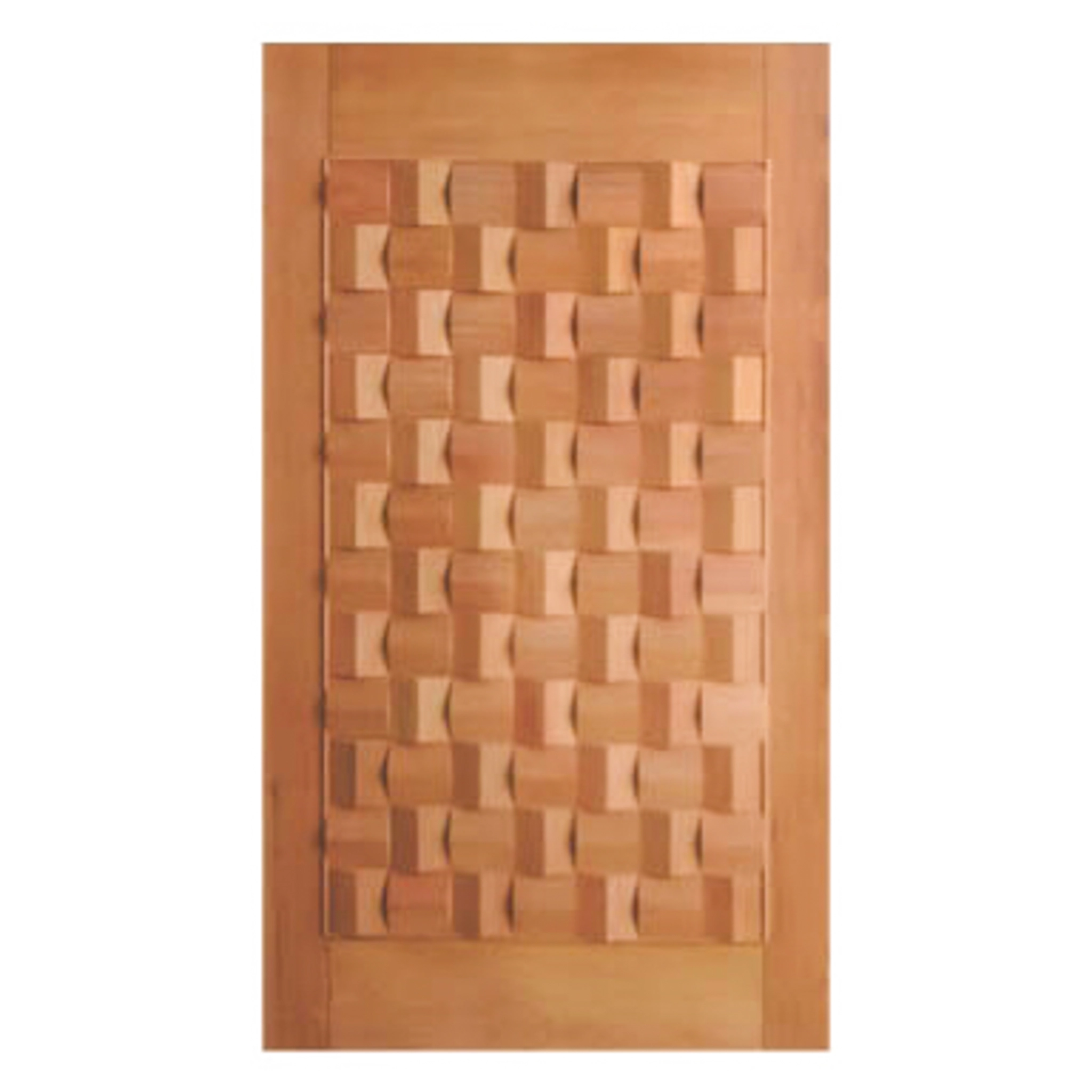 Porta Pivotante Egito Montada Em Madeira Maciça Cedro Arana Casmavi 110cm X 210cm
