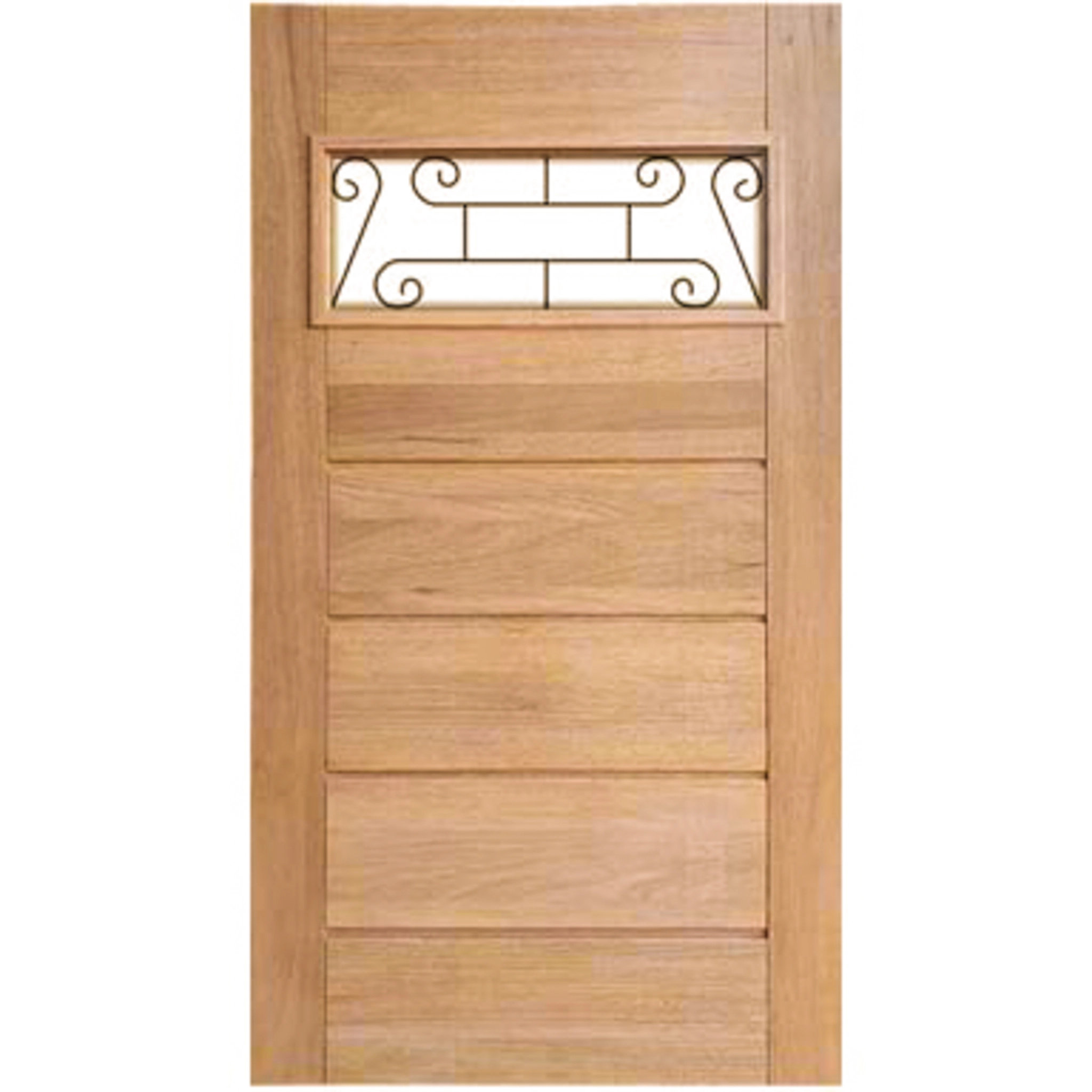 Porta Pivotante Grade Horizontal Montada Em Madeira Maciã§a Cedro Arana Casmavi 92cm X 210cm