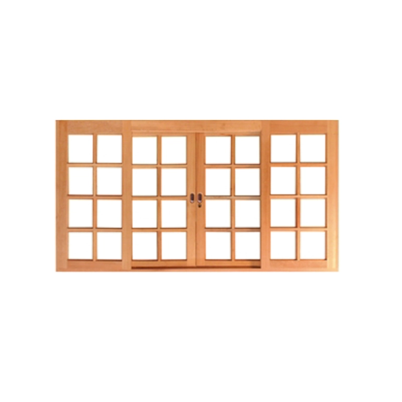 Janela De Correr Quadriculada 110cm Reta 4 Folhas Em Madeira Maciça Cedro Arana Casmavi 160cm X 110cm