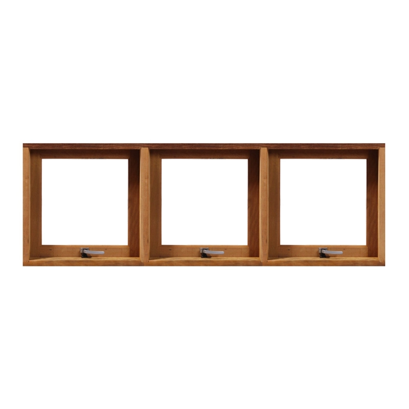 Janela Maxim-ar Panorâmica 60cm Reta Em Madeira Maciça Cedro Arana Casmavi 180cm X 60cm