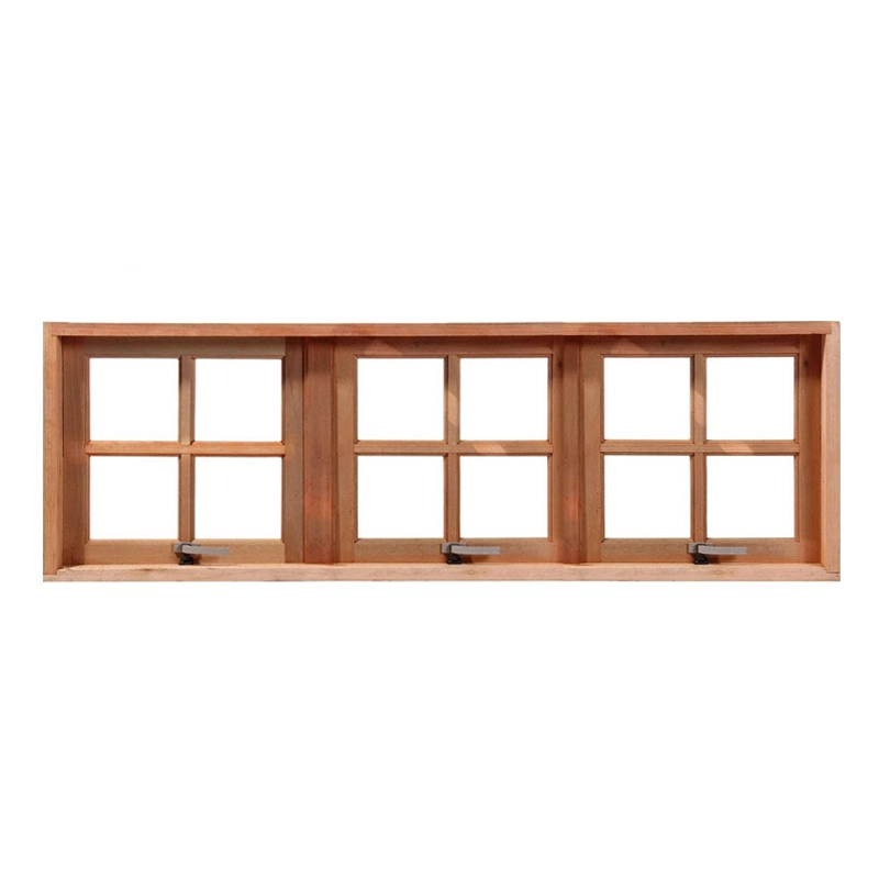 Janela Maxim-ar Quadriculada 60cm Reta Em Madeira Maciça Cedro Arana Casmavi 180cm X 60cm