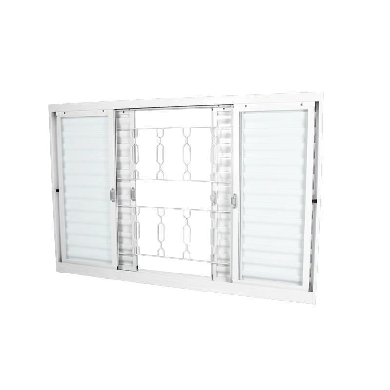 Janela Veneziana Em Aço Branco 100x200x12 Cm 6 Folhas Grade Elo Ideal Crv
