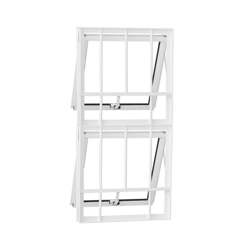 Janela Maxim-ar Em Alumínio Branco 100x50x4 Cm 2 Folhas Vl Com Grade Nobre Crv