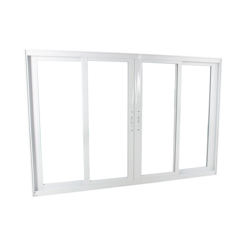 Janela De Correr Em Alumínio Branco 100x200x10 Cm 4 Folhas Vfm Nobre Crv
