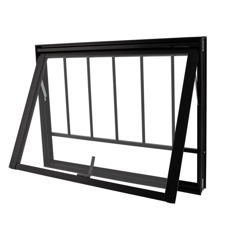 Janela Maxim-ar Em Alumínio Preto 50x50x4 Cm Vmb Com Grade Nobre Crv
