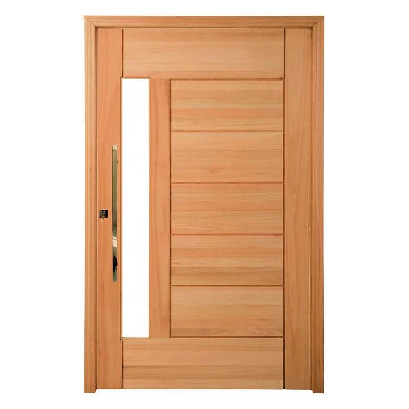 Porta Pivotante Pm76 Lira Em Madeira Maciça Eucalipto Cruzeiro 102cm X 210cm