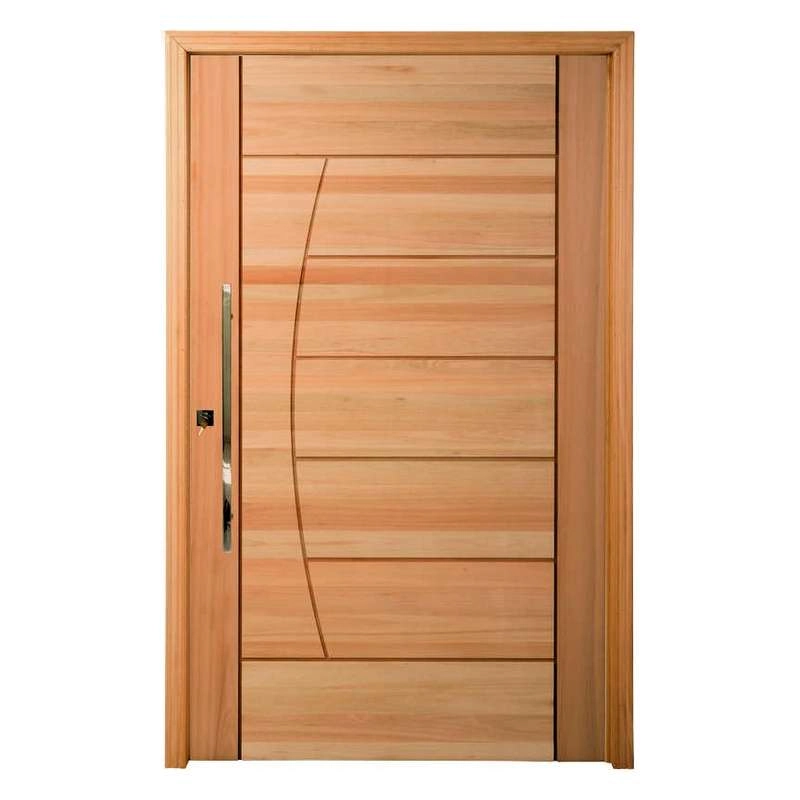 Porta Pivotante Pm78 Solar Em Madeira Maciça Eucalipto Cruzeiro 102cm X 210cm