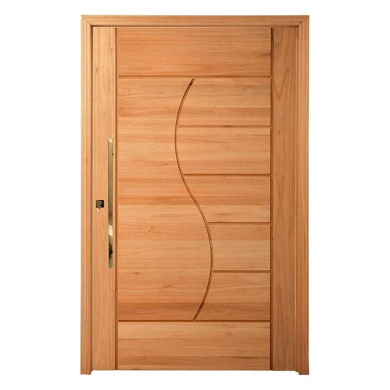 Porta Pivotante Pm89 Evidence Em Madeira Maciça Eucalipto Cruzeiro 120cm X 210cm