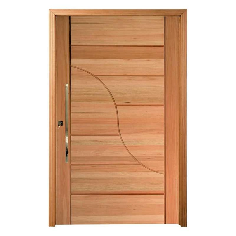 Porta Pivotante Pm91 Sublime Em Madeira Maciça Eucalipto Cruzeiro 120cm X 210cm