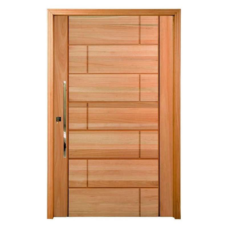 Porta Pivotante Pm94 Talismã Em Madeira Maciça Eucalipto Cruzeiro 100cm X 210cm