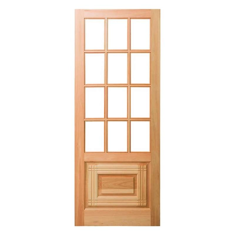 Porta Montada Pm11 Oriental Em Madeira Maciça Eucalipto Cruzeiro 72cm X 210cm