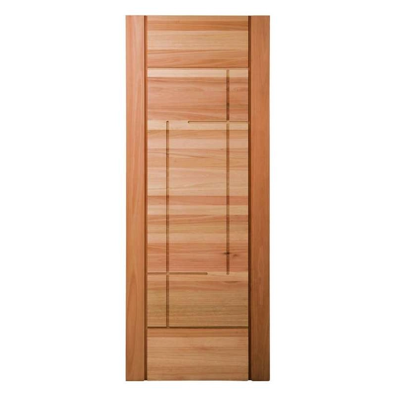 Porta Montada Pm92 Moderne Em Madeira Maciça Eucalipto Cruzeiro 70cm X 210cm
