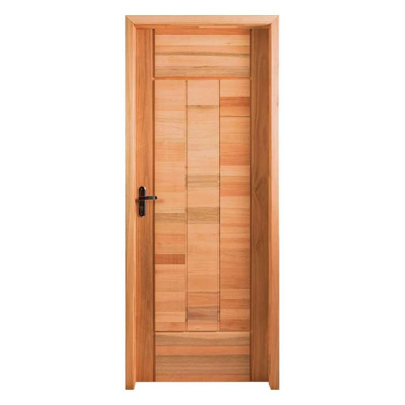 Porta Montada Pm97 Em Madeira Maciça Eucalipto Cruzeiro 82cm X 210cm